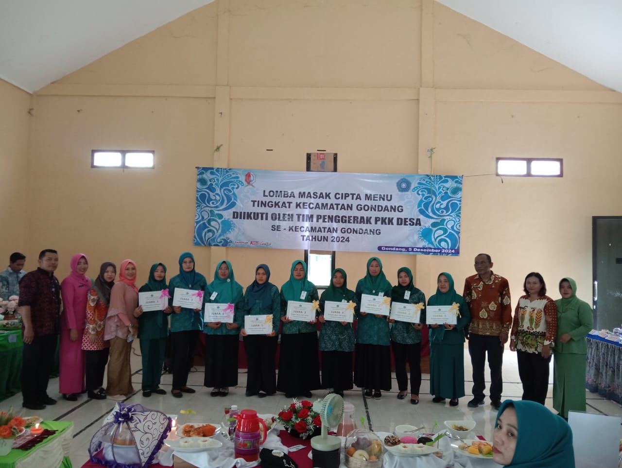 KEGIATAN LOMBA MASAK PKK DESA SE-KECAMATAN GONDANG