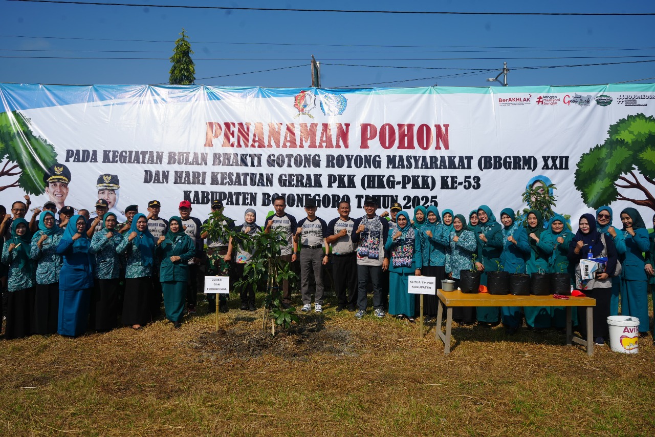 Puncak Peringatan BBGRM XXII dan HKG PKK Ke-53 Tingkat Kabupaten Bojonegoro