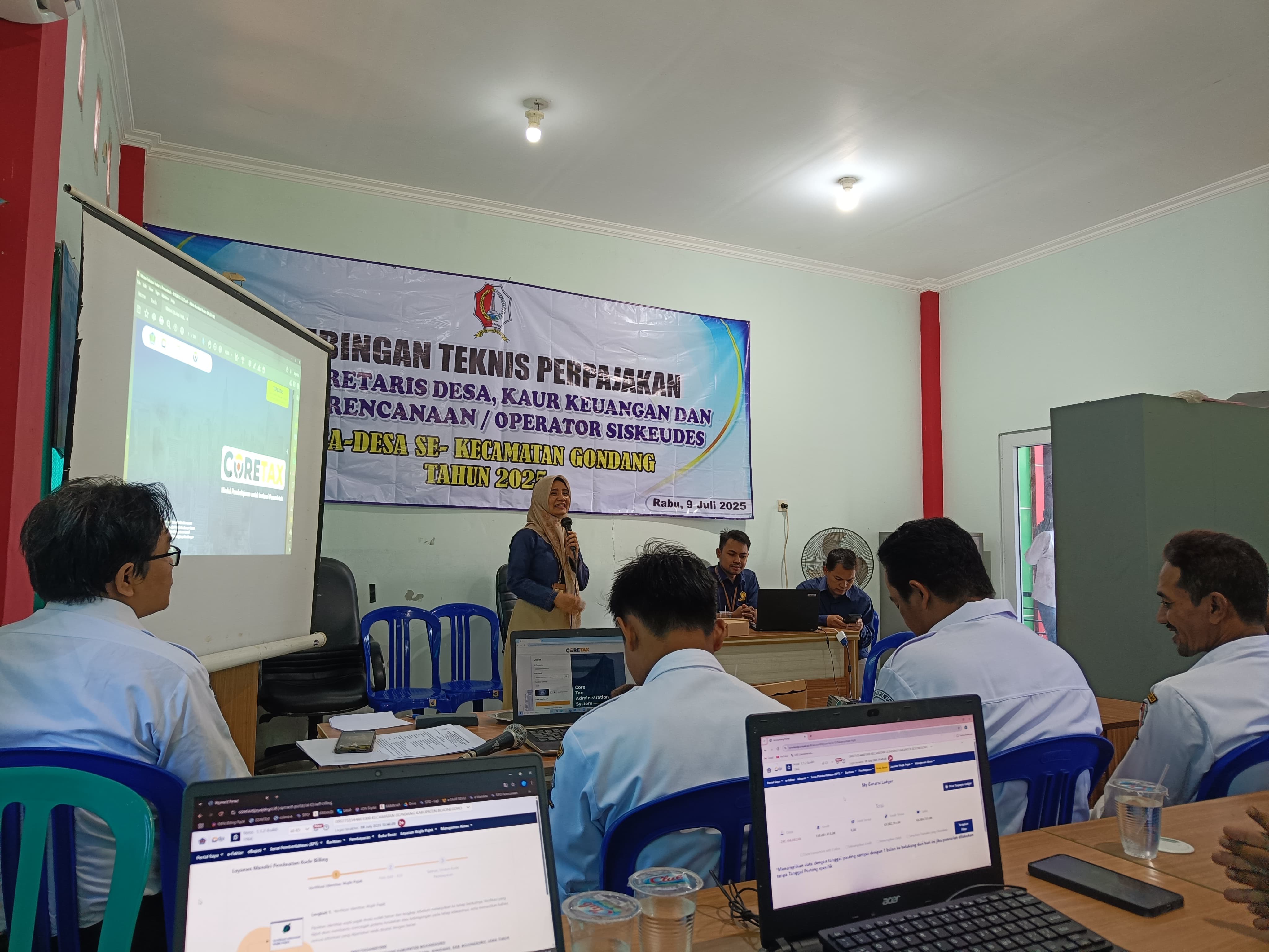 Bimtek Perpajakan bagi Pemerintah Desa se-Kecamatan Gondang