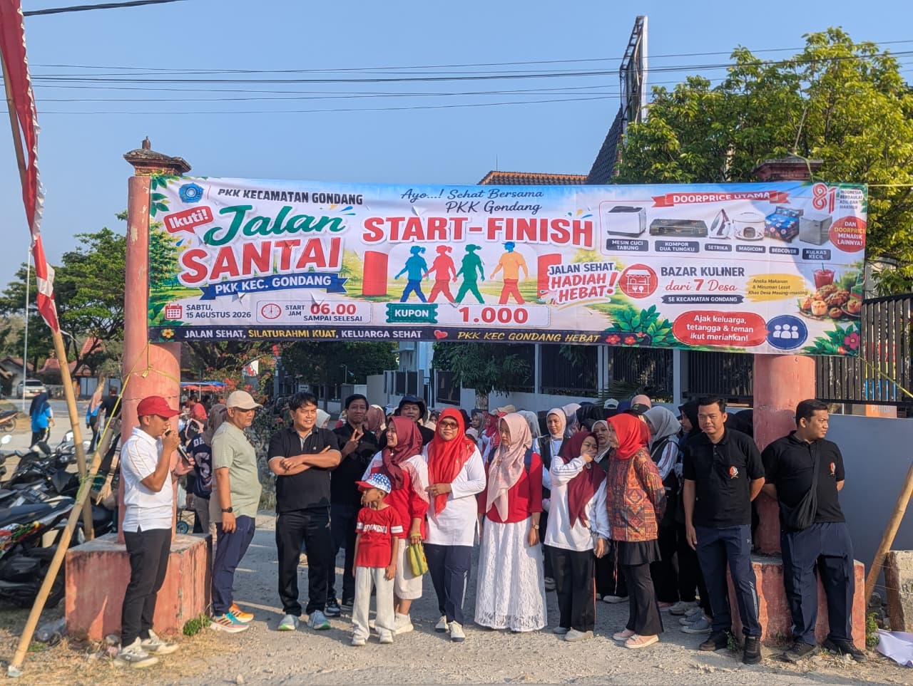 Jalan Santai PKK Kecamatan Gondang, Perkuat Silaturahmi dan Semarakkan Kebersamaan